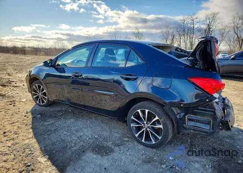 2017 Toyota Corolla L z USA, uszkodzony, nr VIN 2T1BURHE2HC775628